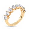 Thumbnail Image 2 of Lab-Grown Diamonds by KAY Heart-Shaped East-West Anniversary Ring 2 ct tw 14K Yellow Gold