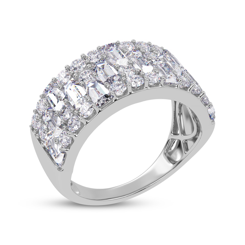 Main Image 2 of Lab-Grown Diamonds by KAY Baguette & Round-Cut Ring 2 ct tw 14K White Gold