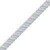 Thumbnail Image 2 of Baguette & Round-Cut Diamond Alternating Link Bracelet 5 ct tw 10K White Gold 7&quot;