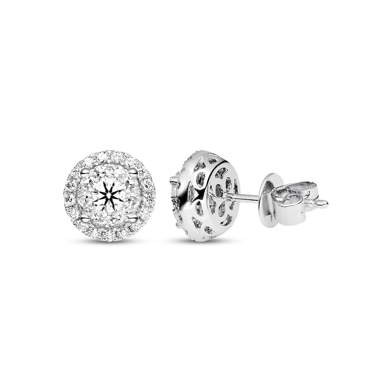 Diamond Earrings 3/4 ct tw Round-cut 14K White Gold | Kay Outlet