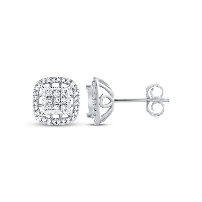 Main Image 1 of Diamond Stud Earrings 1/4 ct tw Sterling Silver