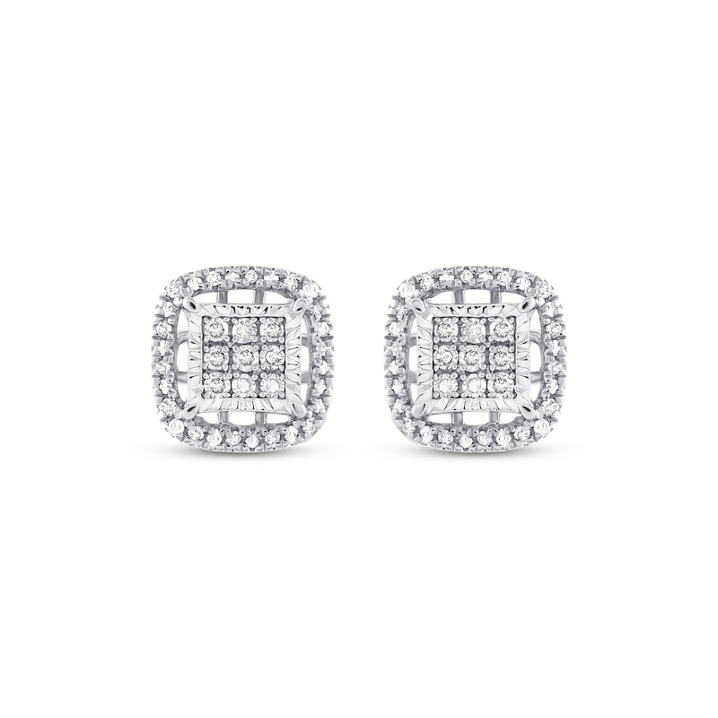 Main Image 2 of Diamond Stud Earrings 1/4 ct tw Sterling Silver