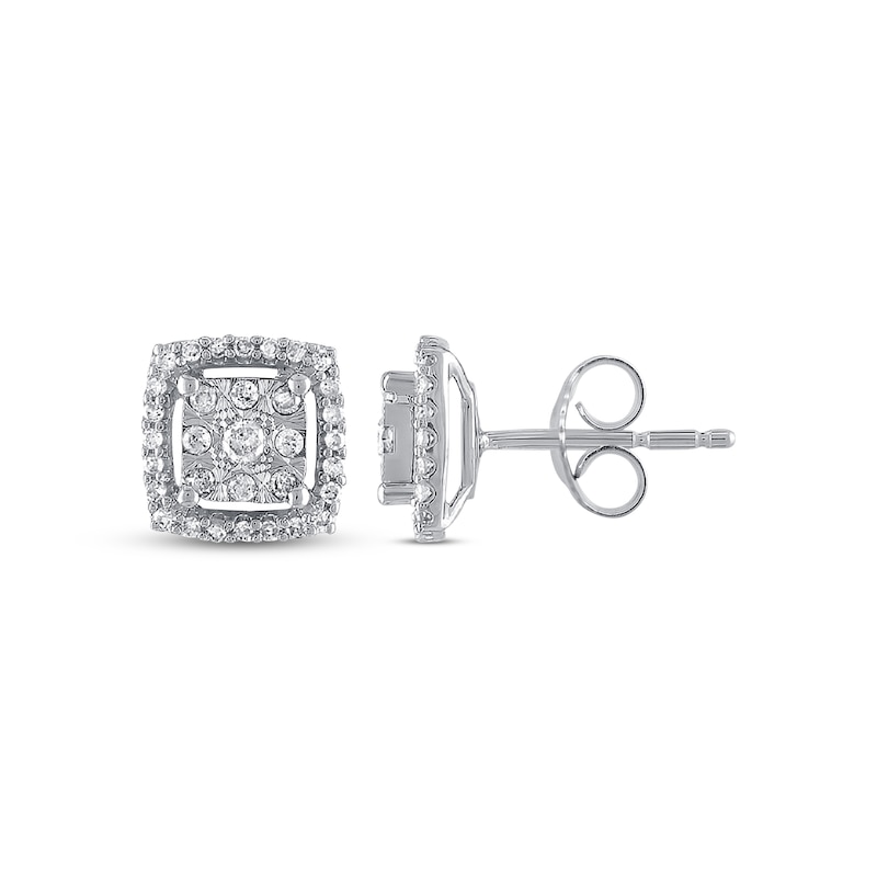 Main Image 1 of Diamond Stud Earrings 1/4 ct tw 10K White Gold