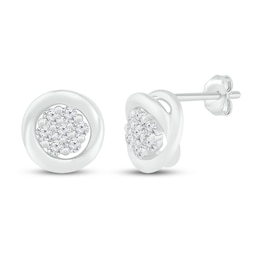 Diamond Stud Earrings 1/5 ct tw 10K White Gold