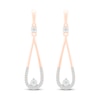 Thumbnail Image 3 of Diamond Drop Earrings 1/8 ct tw 10K Rose Gold