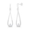 Thumbnail Image 1 of Diamond Drop Earrings 1/8 ct tw 10K White Gold