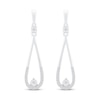 Thumbnail Image 3 of Diamond Drop Earrings 1/8 ct tw 10K White Gold