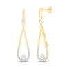 Thumbnail Image 1 of Diamond Drop Earrings 1/8 ct tw 10K Yellow Gold