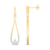 Thumbnail Image 2 of Diamond Drop Earrings 1/8 ct tw 10K Yellow Gold