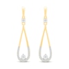 Thumbnail Image 3 of Diamond Drop Earrings 1/8 ct tw 10K Yellow Gold