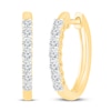 Thumbnail Image 0 of Diamond Hoop Earrings 1/2 ct tw 10K Yellow Gold