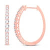 Thumbnail Image 2 of Diamond Hoop Earrings 1 ct tw 14K Rose Gold