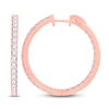 Thumbnail Image 2 of Diamond Hoop Earrings 3 ct tw 14K Rose Gold