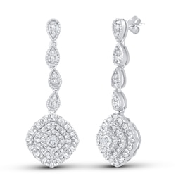 Diamond Earrings 1 ct tw 14K White Gold