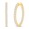 Thumbnail Image 0 of Diamond Hoop Earrings 3 ct tw 14K Yellow Gold