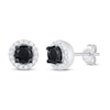 Thumbnail Image 0 of Black and White Diamond Earrings 3/4 ct tw Sterling Silver