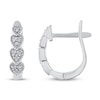 Thumbnail Image 2 of Diamond Hoop Earrings 1/20 ct tw Round-cut Sterling Silver