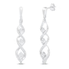 Thumbnail Image 1 of Memories Moments Magic Diamond Dangle Earrings 1/5 ct tw Round-cut Sterling Silver