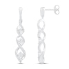 Thumbnail Image 2 of Memories Moments Magic Diamond Dangle Earrings 1/5 ct tw Round-cut Sterling Silver