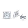 Thumbnail Image 0 of Diamond Earrings 3/8 ct tw Round-Cut 10K White Gold