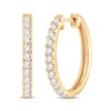 Thumbnail Image 0 of Diamond Hoop Earrings 1 ct tw Round-Cut 10K Yellow Gold