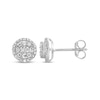 Thumbnail Image 1 of Diamond Earrings 1/6 ct tw Round & Baguette 10K White Gold