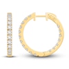 Thumbnail Image 0 of Diamond Hoop Earrings 3 ct tw Round-cut 10K Yellow Gold