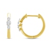 Thumbnail Image 0 of Diamond Hoop Earrings 1/5 ct tw Round-Cut 10K Yellow Gold