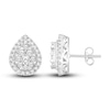 Thumbnail Image 1 of Multi-Diamond Earrings 1 ct tw Round-cut 10K White Gold