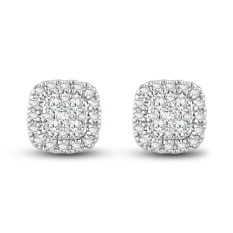 Diamond Earrings 1/2 ct tw Round-cut 10K White Gold | Kay Outlet