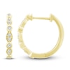 Thumbnail Image 0 of Diamond Hoop Earrings 1/6 ct tw Round-Cut 10K Yellow Gold