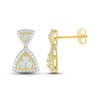 Thumbnail Image 3 of Diamond Drop Earrings 1/2 ct tw Round-cut 10K Yellow Gold