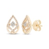 Thumbnail Image 1 of Love Entwined Diamond Stud Earrings 1/4 ct tw Round-cut 10K Yellow Gold