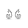 Thumbnail Image 1 of Purest Love Diamond Stud Earrings 1/5 ct tw Round-cut 10K White Gold