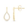 Thumbnail Image 1 of Round-Cut Diamond Teardrop Earrings 1/3 ct tw 10K Yellow Gold