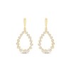 Thumbnail Image 2 of Round-Cut Diamond Teardrop Earrings 1/3 ct tw 10K Yellow Gold