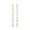 Thumbnail Image 2 of Round-Cut Diamond Hoop Earrings 1/3 ct tw 10K Yellow Gold