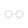 Thumbnail Image 2 of Round-Cut Diamond Circle Stud Earrings 1/3 ct tw 10K Yellow Gold