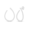 Thumbnail Image 1 of Diamond Open Pear-Shaped Earrings 1/2 ct tw 14K White Gold