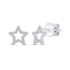 Thumbnail Image 0 of Diamond Star Outline Stud Earrings 1/8 ct tw 10K White Gold