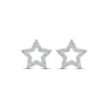 Thumbnail Image 1 of Diamond Star Outline Stud Earrings 1/8 ct tw 10K White Gold