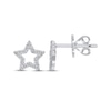 Thumbnail Image 2 of Diamond Star Outline Stud Earrings 1/8 ct tw 10K White Gold