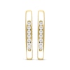 Thumbnail Image 1 of Diamond Channel Hoop Earrings 1/10 ct tw 10K Yellow Gold