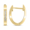 Thumbnail Image 2 of Diamond Hoop Earrings 1/20 ct tw 10K Yellow Gold