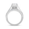 Thumbnail Image 3 of Princess-Cut Multi-Diamond Center Engagement Ring 1 ct tw 10K White Gold