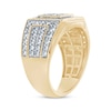 Thumbnail Image 2 of Men's Multi-Diamond Squared-Center Ring 2 ct tw 10K Yellow Gold