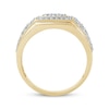 Thumbnail Image 3 of Men's Multi-Diamond Squared-Center Ring 2 ct tw 10K Yellow Gold