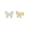 Thumbnail Image 0 of Diamond Butterfly Stud Earrings 1/5 ct tw 10K Yellow Gold