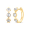 Thumbnail Image 1 of Diamond Circles Hoop Earrings 1/10 ct tw 10K Yellow Gold