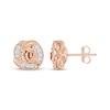 Thumbnail Image 1 of Diamond Rose Stud Earrings 1/5 ct tw 10K Rose Gold